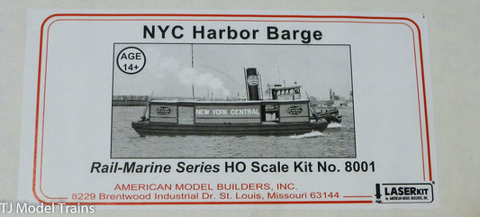 American Model Builders, Inc HO #8001 Harbor Barge #1 -- New York Central - Wood