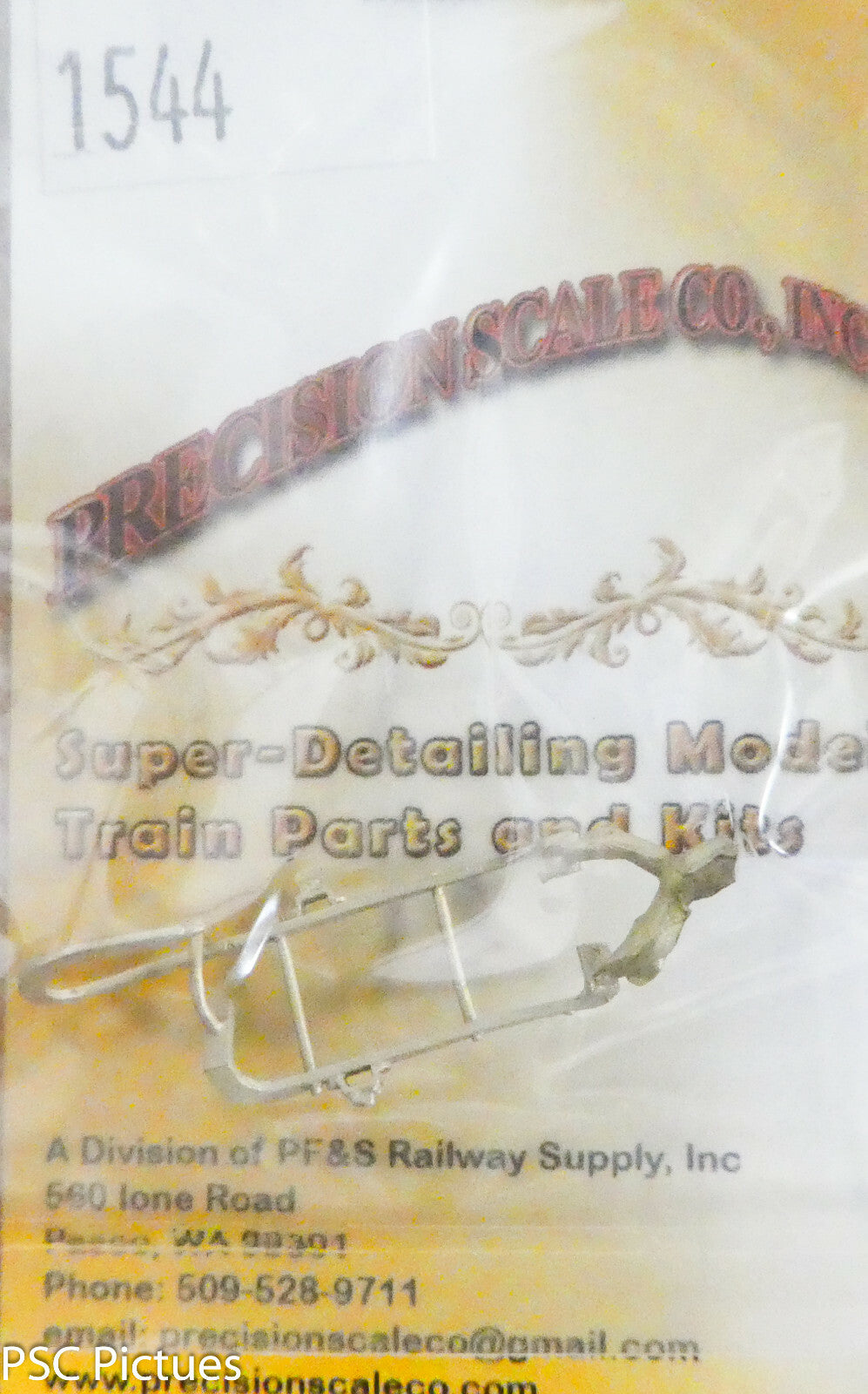 Precision Scale O #1544 Ladder, for Tender Rear, D&RGW K-28 (Brass Casting)