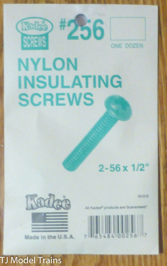 Kadee HO #256 Nylon Insulating Screws (One Dozen in Pkg)