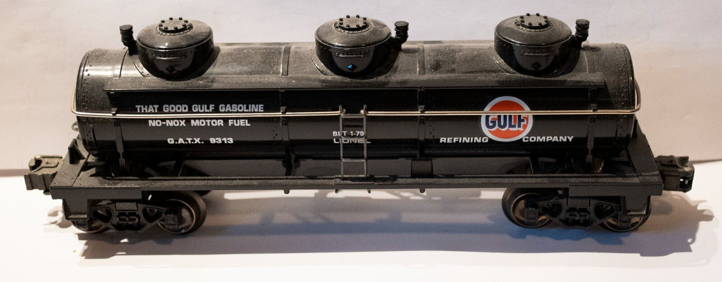 Lionel O Scale (Used) #3913 Limited Edition Series Gulf Three Dome Tank car