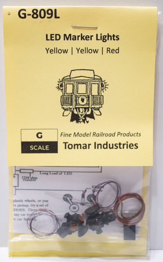 Tomar Industries #G-809L LED Marker Lights (Yellow/Yellow/Red)