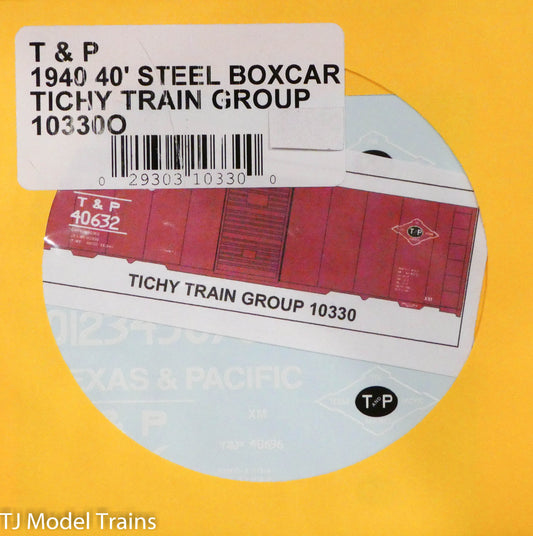 Tichy Train Group O #10330O T&P 1940 40' Steel Boxcar (O Scale) Decal