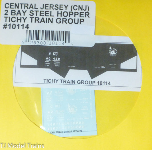 Tichy Train Group #10114 Decal for:Central Railroad of New Jersey 2-Bay Open Hop