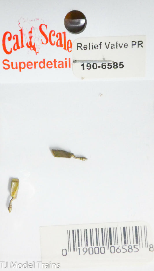 Cal-Scale HO #6585 Relief Valve, 1 pair (Brass Casting) HO Scale