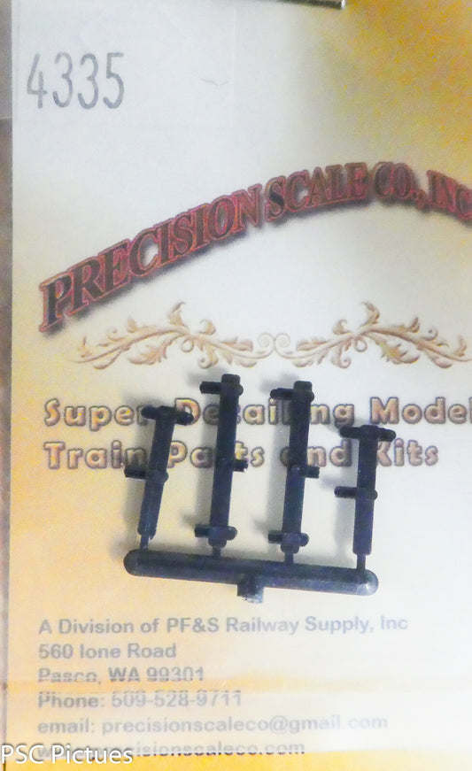 Precision Scale On3 #4335 Levers, Caboose Brake, On3 (Plastic Parts)