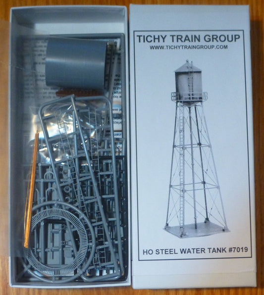 Tichy Train Group #7019 Industrial Water Tank -- Kit - Base 2-3/4" 6.9cm Square,