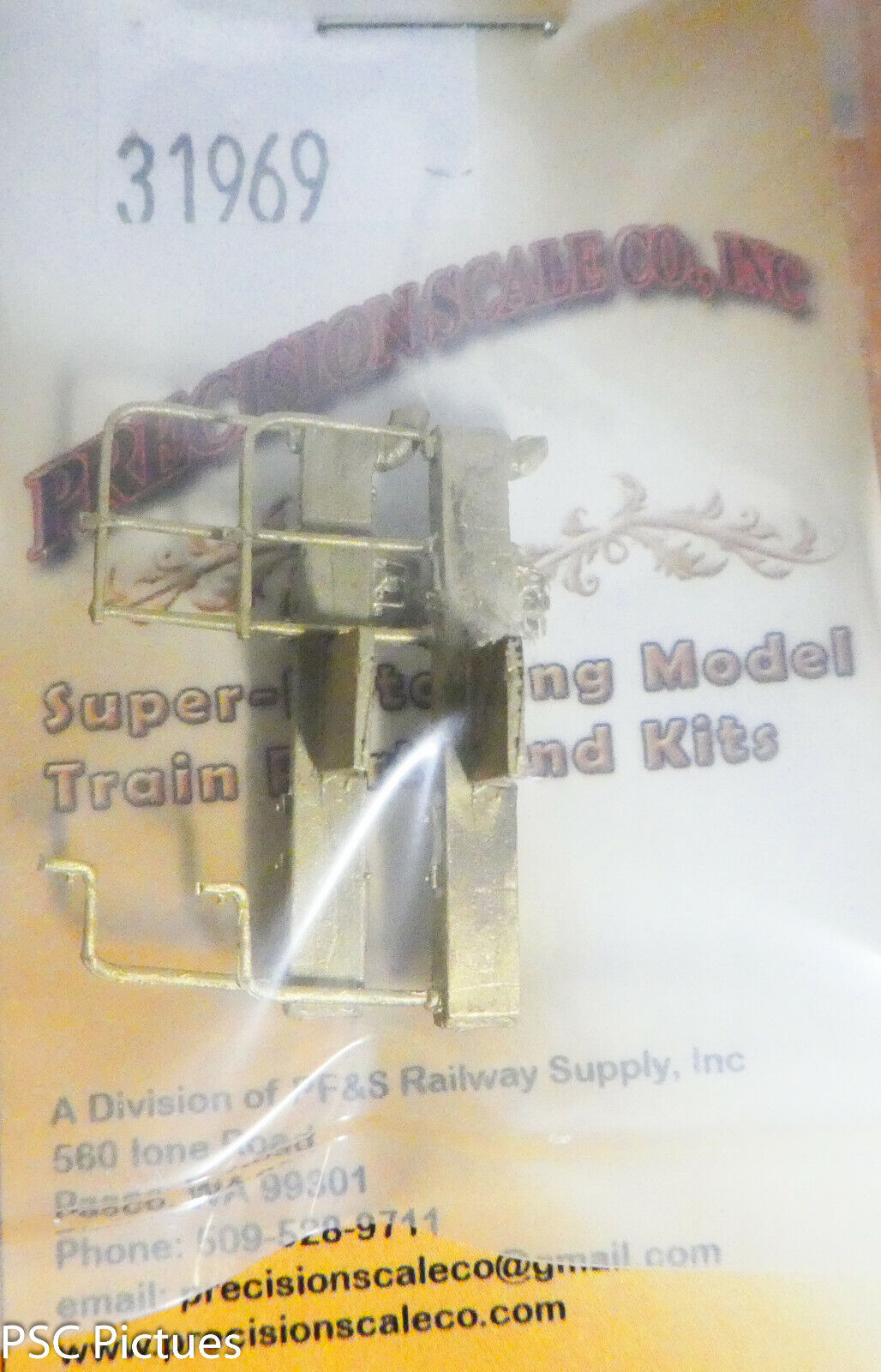 Precision Scale HO #31969 Beam & Railing, D&RGW Caboose End (Brass ...