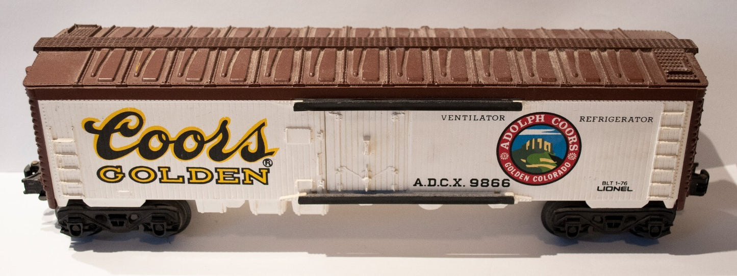 Lionel (#8 No Box) O Scale 9866 Coors Billboard Reefer