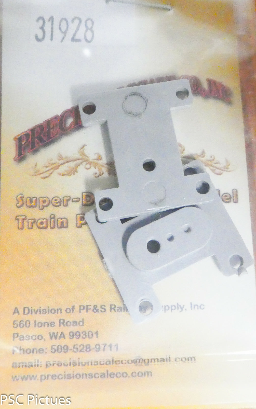 Precision Scale HO #31928 Bolsters for Commonwealth Tender Trucks (Plastic)