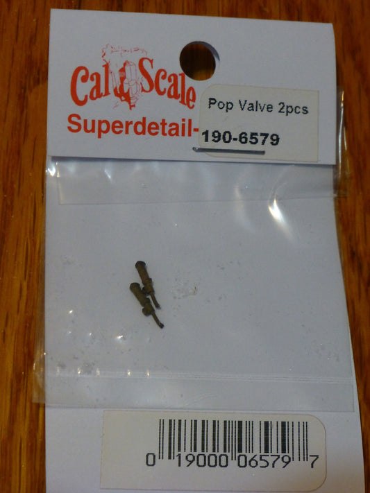 Cal-Scale HO #6579 Pop Valve (2pcs.) Brass Castings