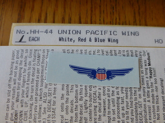 Champ Decal HO #HH-44 UP w/wings/Red wht Blue
