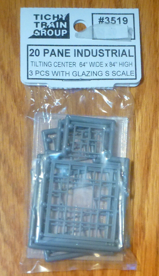 Tichy Train Group #3519 20 Pane Industrial (Plastic Parts)