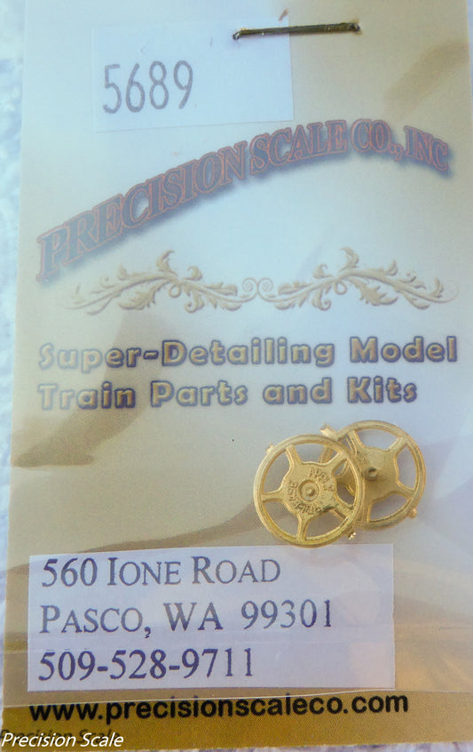 Precision Scale O #5689 Brake Wheels, Peacock, 3rd Generation  EMD