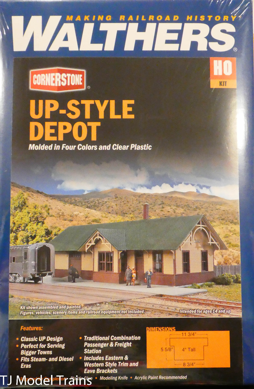 Walthers HO #933-4057 Union Pacific(R)-Style Depot -- Kit