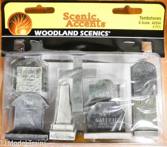 Woodland Scenics G #2554 Tombstones (G Scale) Smith/Tyler/Rugers/Doe/Merritt/WA