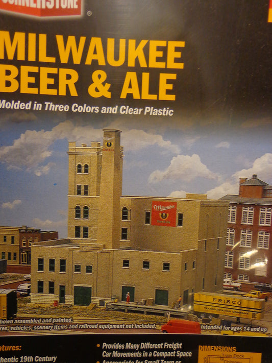Walthers HO #933-3024 Milwaukee Beer & Ale Brewery -- (Kit Form)