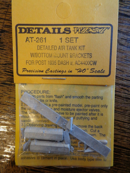 Details West HO #261 Air Tank (Light Cast Metal) 1:87th Scale kit