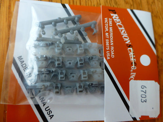 Precision Scale N #6703 Sideframes, EMD 3-8 Style, 6 Wheel, Truck Style (Plastic