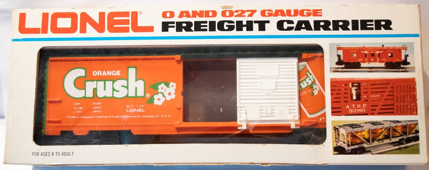 Lionel O Scale (Used) #7810 ORANGE CRUSH BOX CAR