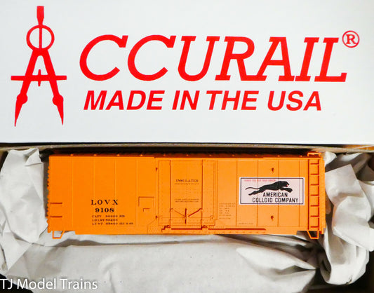 Accurail HO #81411 American Colloid Company (40' Insulated Steel Boxcar) NEW