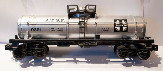 Lionel O Scale  #6-9321 Atchison Topeka & Santa Fe Single Dome Tank Car