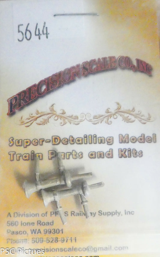 Precision Scale O #5644 Horns, Small Air, GP-7 (Brass Castings)