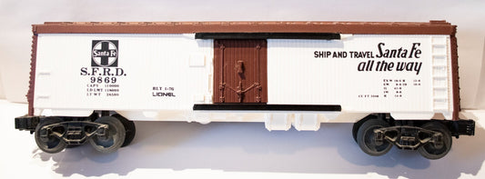 Lionel O Scale  #6-9869 Santa FE Reefer