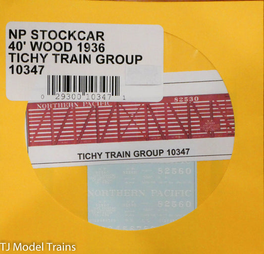 Tichy Train Group HO #10347 NP 40' Wood Stockcar (1936) (Decal)