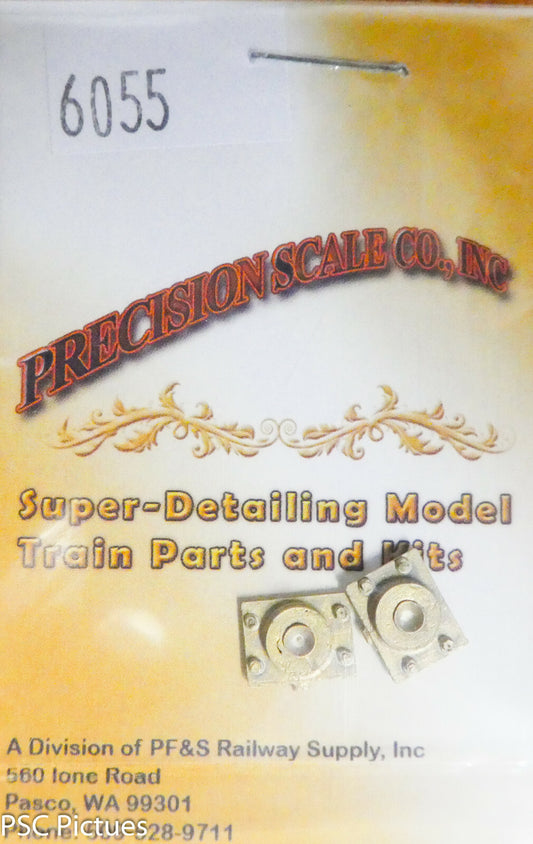 Precision Scale O #6055 Plates, Pivot, Body Bolster, for Tender (Brass Castings)
