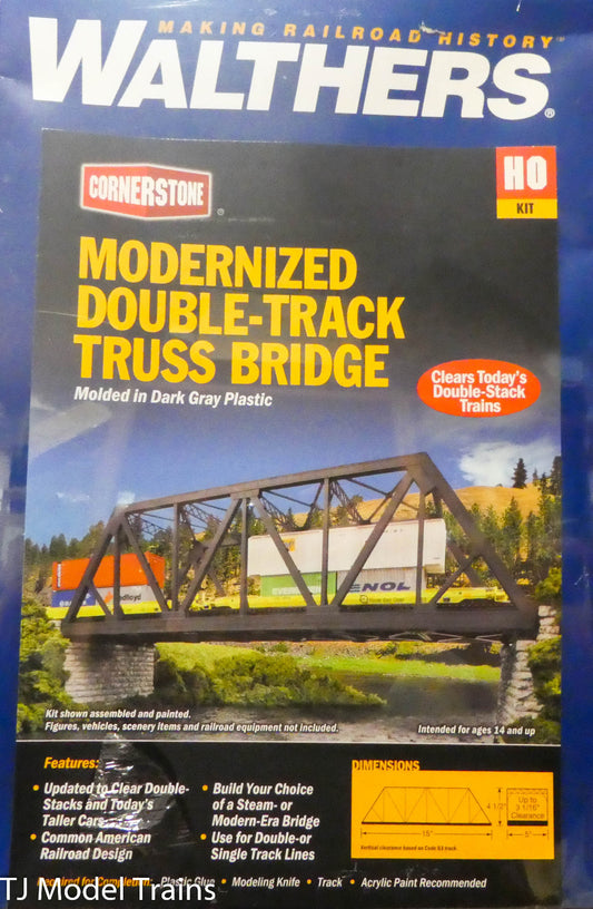 Walthers Cornerstone HO #933-4510 Modernized Double-Track Railroad Truss Bridge