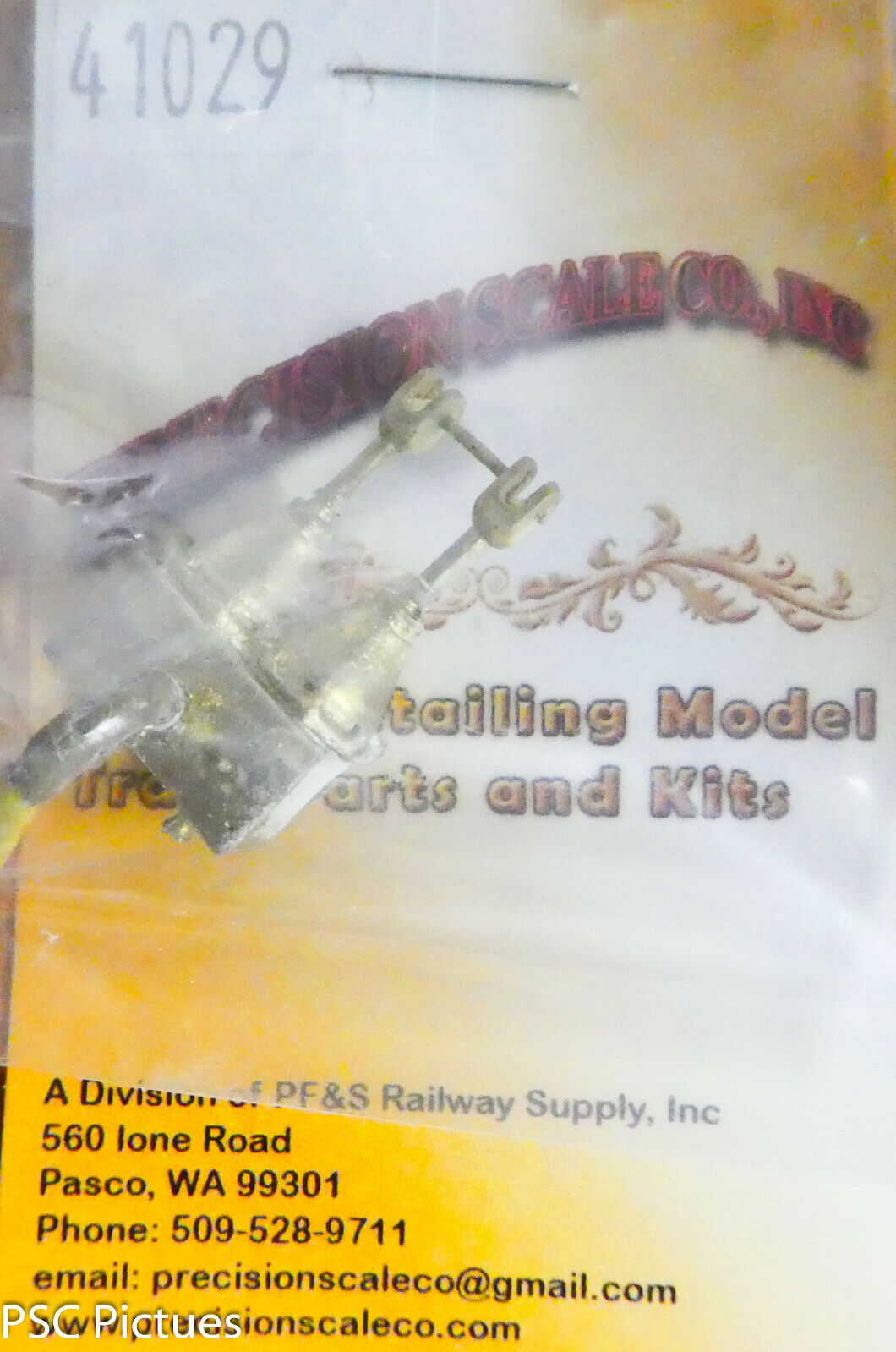 Precision Scale O #41029 Brake Cylinder, Dual, For Locos (Brass Casting)
