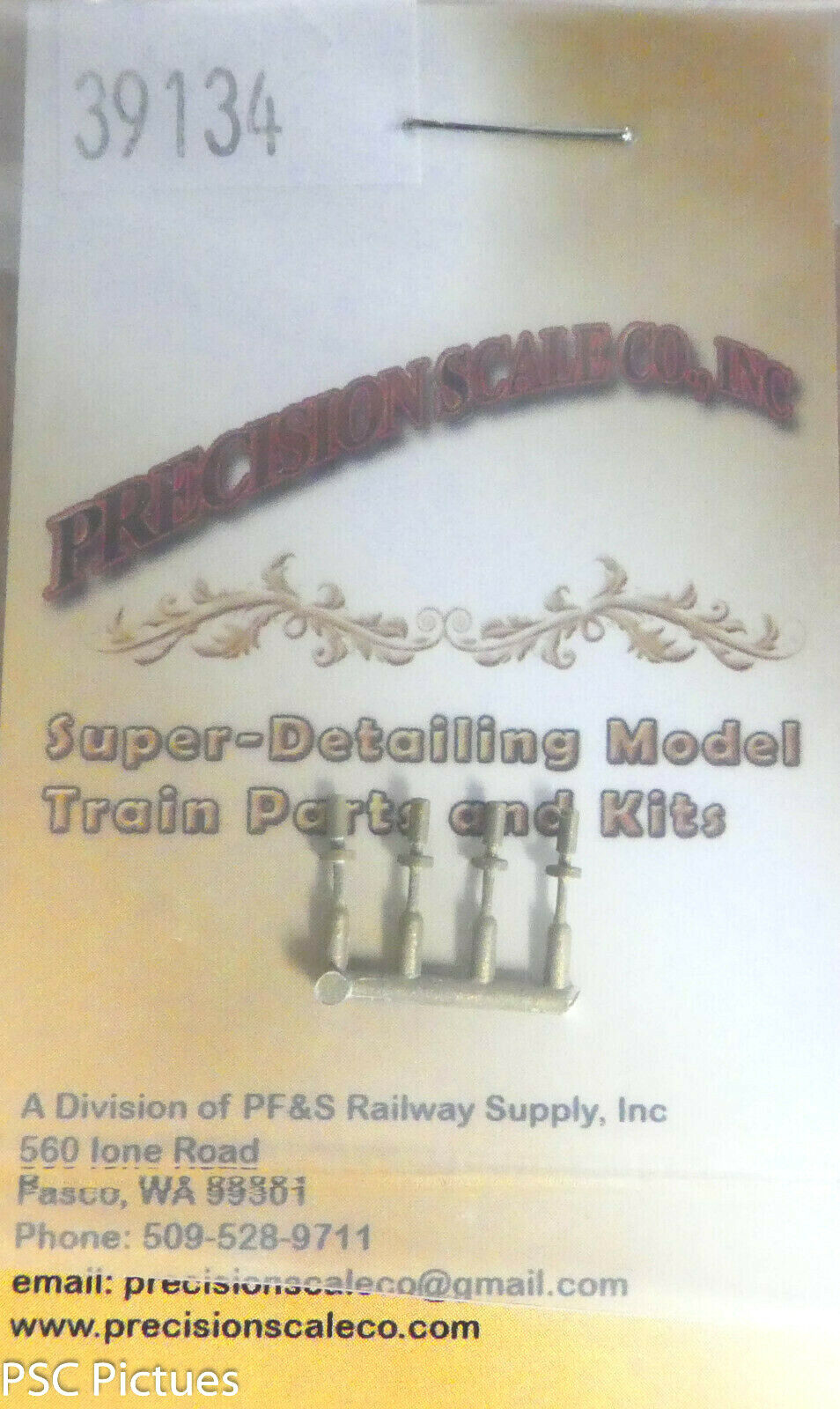 Precision Scale HO #39134 Firecracker Antennas, Wide Base, GE Mounting Style