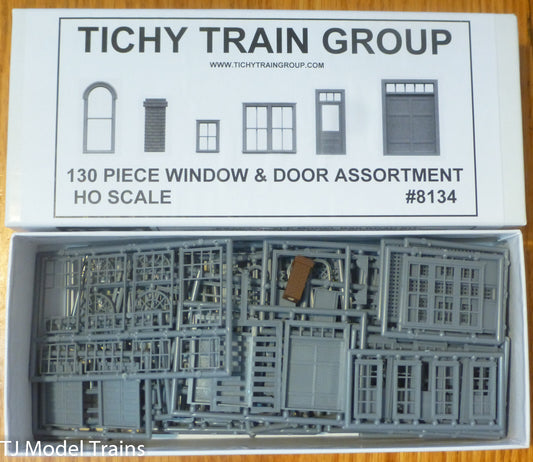 Tichy Train Group #8134 Windows, Doors & Parts Assortment