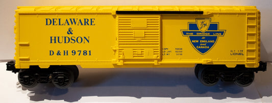 Lionel O Scale  #6-9781  Delaware & Hudson Box Car D & H