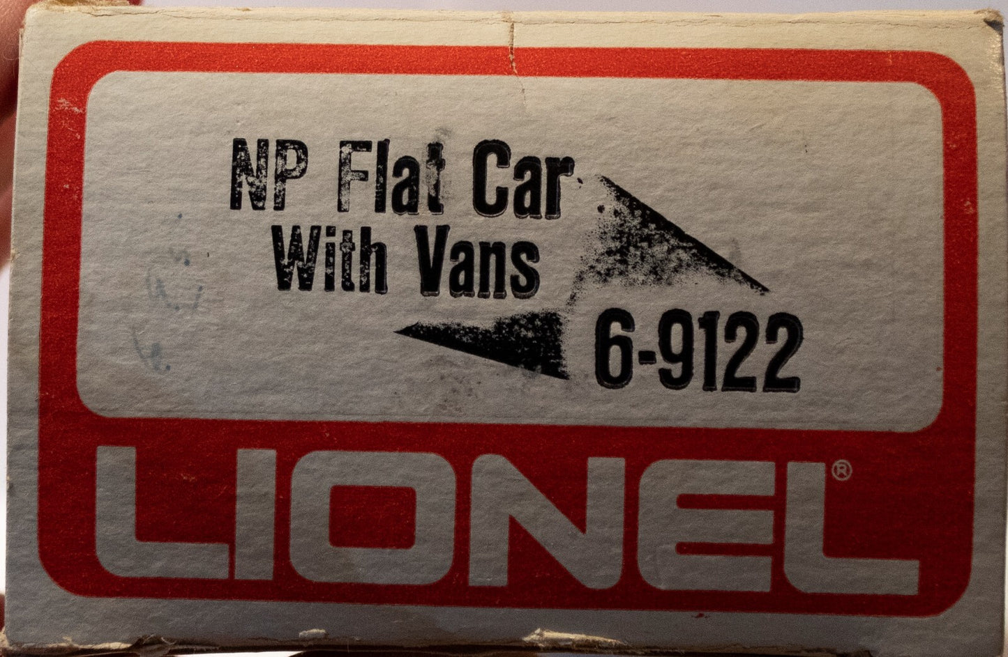 Lionel O Scale  #6-9122 NP Flat Car with Vans