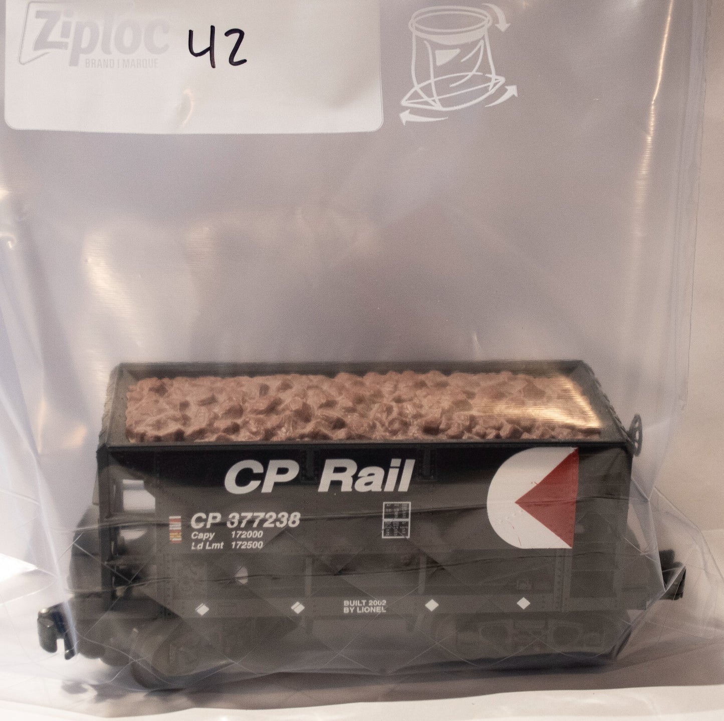 Lionel (#42 No Box) O Scale  #377238 CP RAIL ORE CAR
