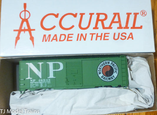 Accurail HO #3502.1 (Rd #48943) Northern Pacific (AAR 40' Steel Boxcar) Plastic