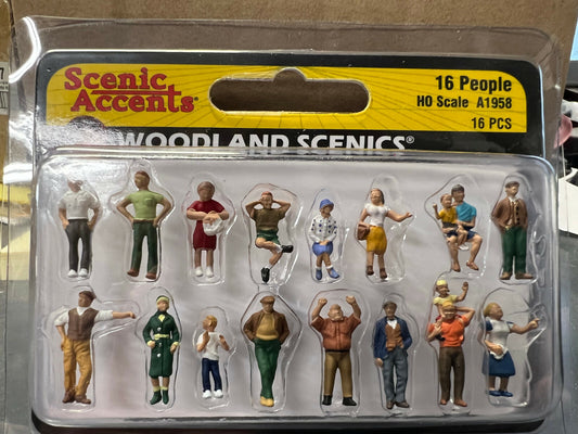Woodland Scenics HO #1958 People (16)