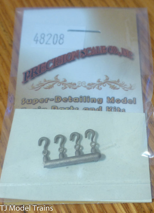 Precision Scale #48208 Hooks (Brass Castings) 4 in pkg (for: Models)