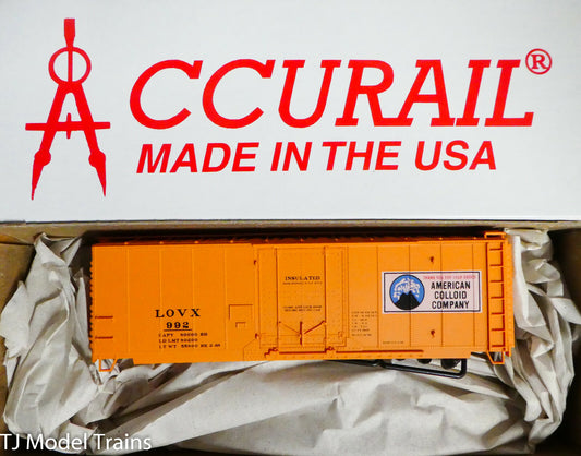 Accurail HO #81413 American Colloid Company LOVX (40' Insul.Boxcar) NEW