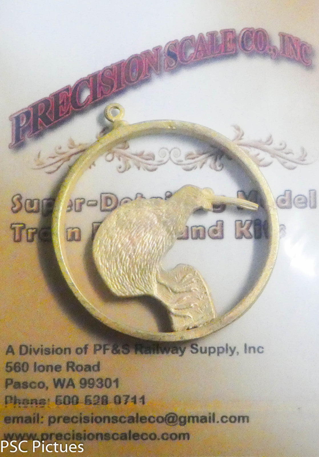 Precision Scale Co. ( Kiwi Pendant ) Brass Casting