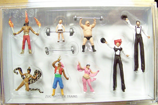 Preiser HO# 24656  Circus Figures -- Sideshow Performers pkg(8)