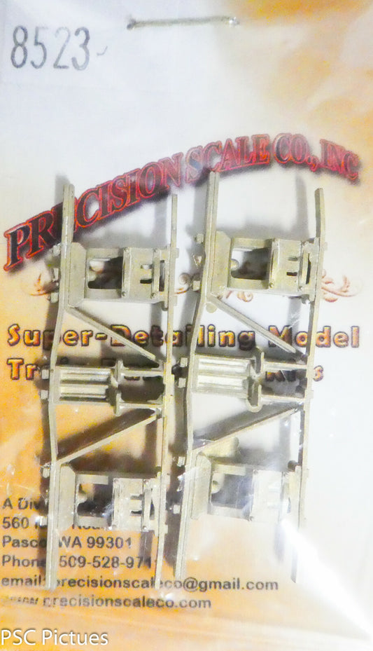Precision Scale O #8523 Sideframes, for: Non-Geared Truck, 45" WB (Brass)