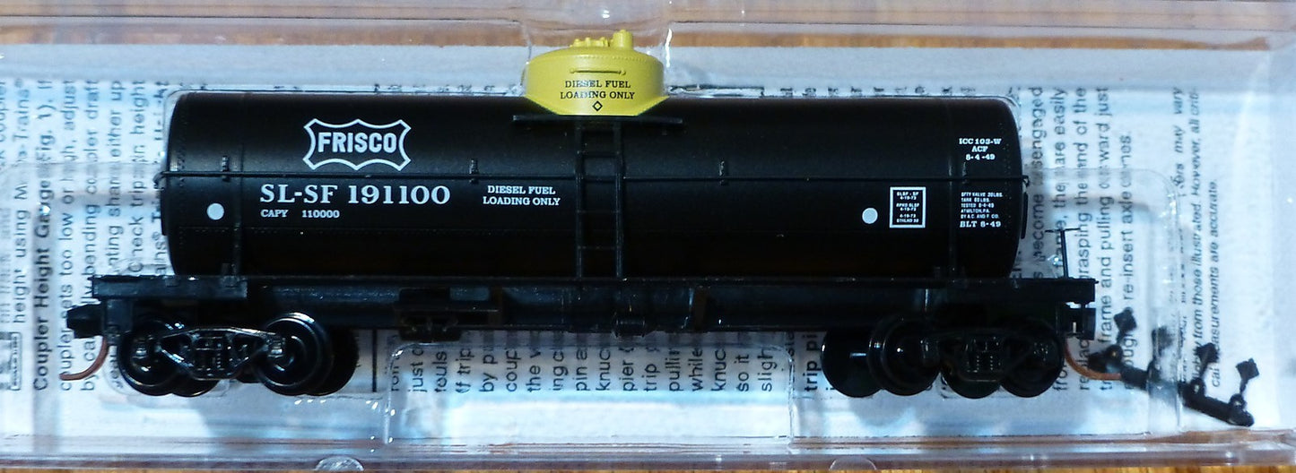 Micro-Trains Line #06500712 Rd #191100 39' Single-Dome Tank St. Louis-San Franci