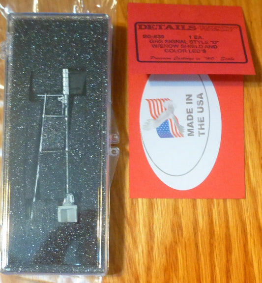 Details West HO #939 General Railway Signal Style D Block Signal - Assembled --