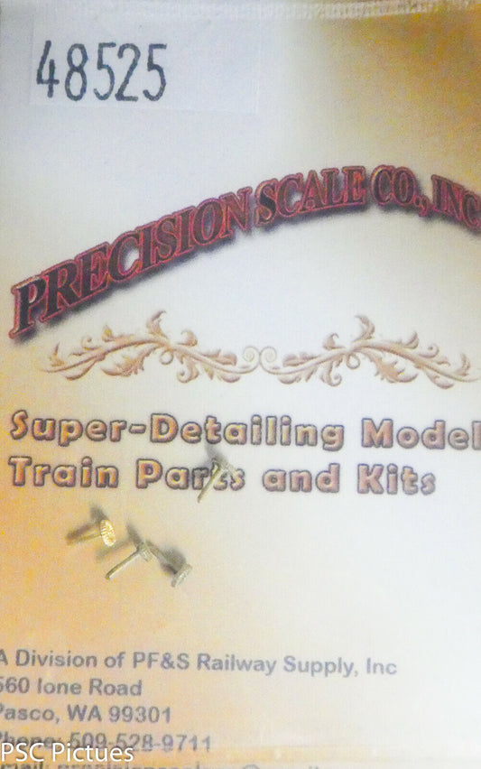 Precision Scale HO #48525 (HO,N,O,S,L,A) Round Valve Handles, .087ths., 6-Spoke