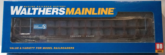 Walthers HO #910-8211 89' Flatcar w/Tri-Level Open Auto Rack - Ready to Run -- G