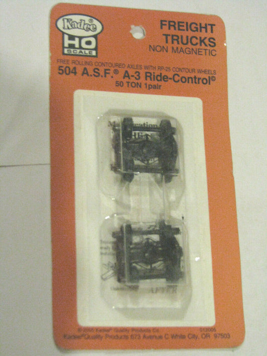 Kadee HO #504 ASF 50-Ton Ride Control Truck A.S.F. A-3 Ride-Control w/33" Smooth