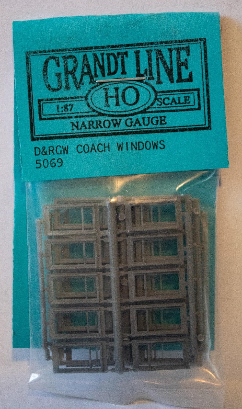 Grandt Line HO #5069 Window -- Narrow for DRGW Coach pkg(30)