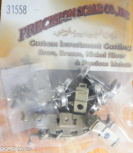 Precision Scale HO #31558 Traction Trucks w/36" Wheels, 7'-0" WB, Brill 27-MCB-3